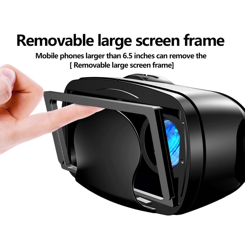 VRG Pro 3D VR Glasses Virtual Reality Full Sn Visual Wide-Angle VR Glasses for 5 to 7 Inch Smartphone Eyeglasses Devices