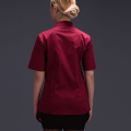 chef uniform for women summer restaurant cook workwear red shirt Hotel Red chef jaket Catering service chef uniform coat