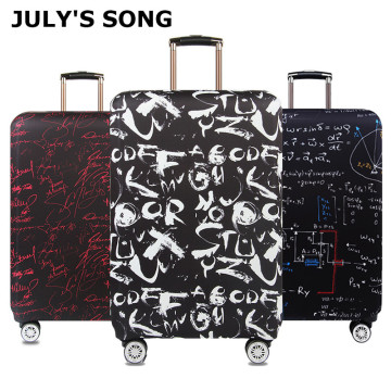 JULY'S SONG Letters Luggage Cover Thick Travel Case Cover Protector Luggage Case For 18''-32''Suitcase Travel Accessories