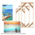 1PC Wood Wall Mounted Painting Frame Wooden Picture Holder Poster Frames Canvas Stretcher Home Wedding Family Decor DIY Acces