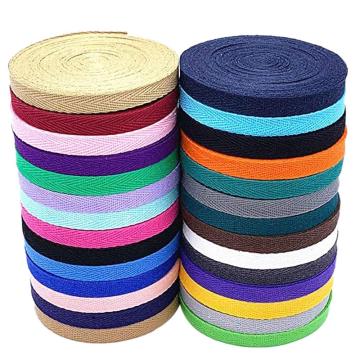 Herringbone Twill Ribbon Band Soft Handle 28 Colors 10mm Webbing Trim For Family Home Textile Supplies N3