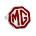 Men's Car Logo Cuff Links Copper Material Red Color