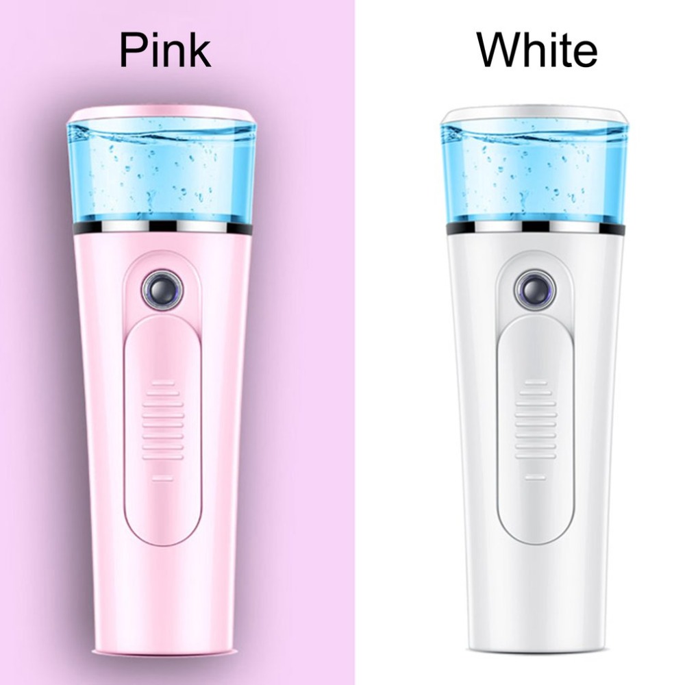 2-in-1 Handheld Mist Sprayer Portable Facial Steamer Sprayer USB Rechargeable Power Bank Sprayer Beauty Instrument