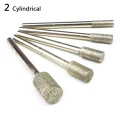 5pcs diamond tools for granite diamond grinding wheel dremel rotary tool diamond burs diamond router bits for stone accessories