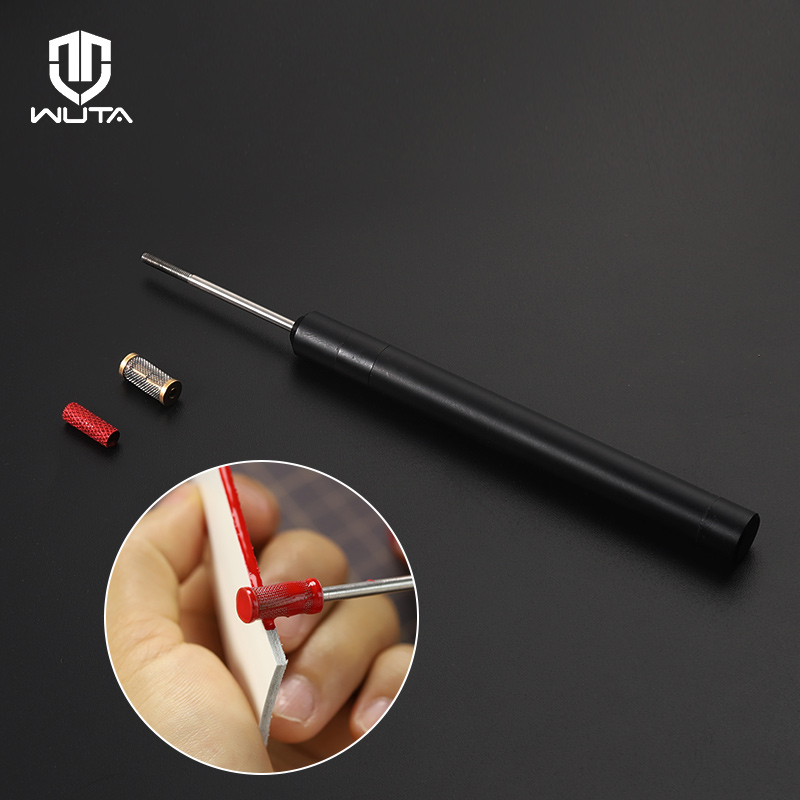 WUTA Leather Edge Oil Painting Pen Top Edge Dye Edge Paint Roller Pen Applicator Speedy With 2 Head Craft Tool Standard Shipping