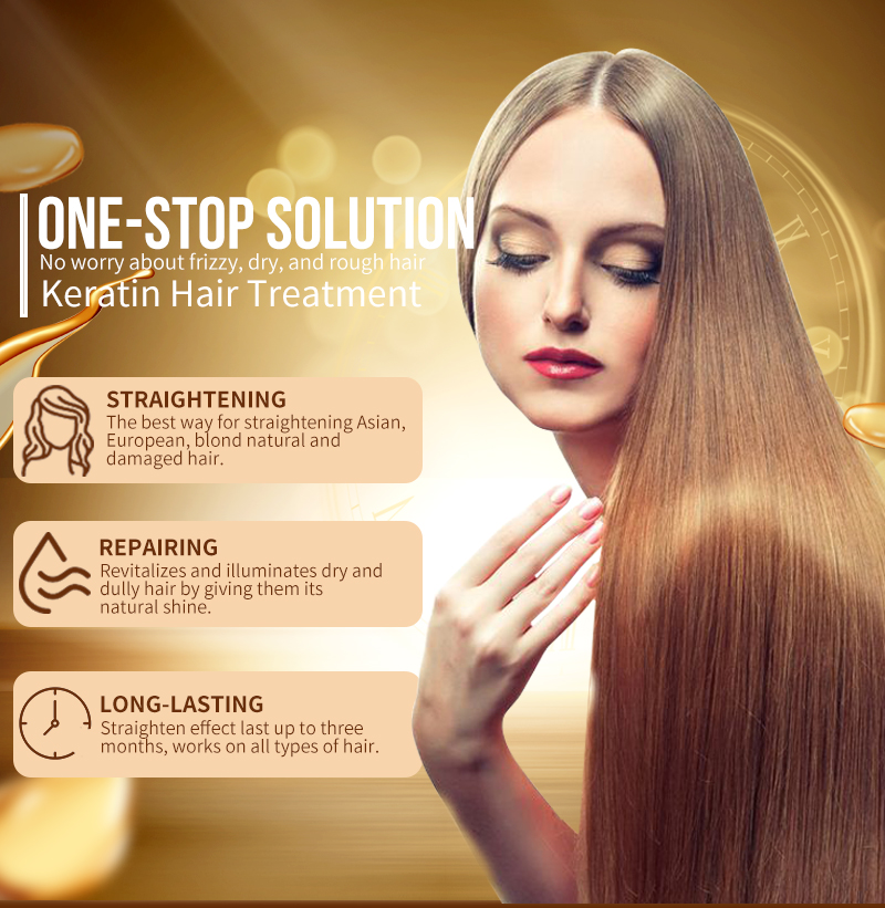 PURC 12% Formalin Keratin Hair Treatment and Purifying Shampoo Hair Care Products Set Brazilian Keratin Free Shipping