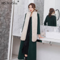 MS.Minshu Mink Fur Scarf Balls Genuine Mink Fur Balls Scarf Winter Women Warmer Korean women Fashion Scarf