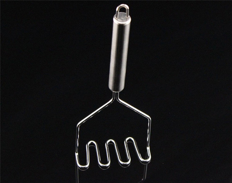 2016 Stainless Steel Wave Shape Potato Masher Tool Kitchen Bar Potatoes Crusher Crushing Tool New Kitchen Helper On Sale #LR1