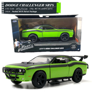 JADA 1/32 Fast and Furious Cars Letty's Dodge Challenger SRT8 Simulation Metal Diecast Model Cars Kids Toy