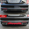 Car Rear Bumper Spoiler back Bumper Lip Protector ABS Plastic Top for 2020 cadillac CT5 Exterior decorative accessories