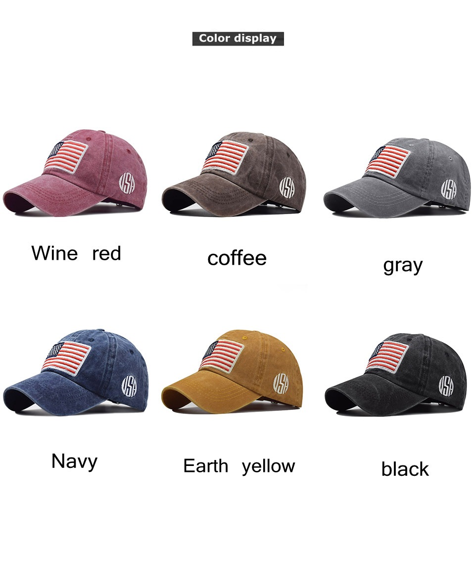 Baseball Cap Men Tactical Army Cotton Military Dad Hat USA American Flag US Unisex Hip Hop Hat Sport Caps Outdoor Hats