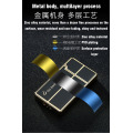 Inflatable lighter metal loud steel tone straight into the windproof blue flame electronic lighter gift