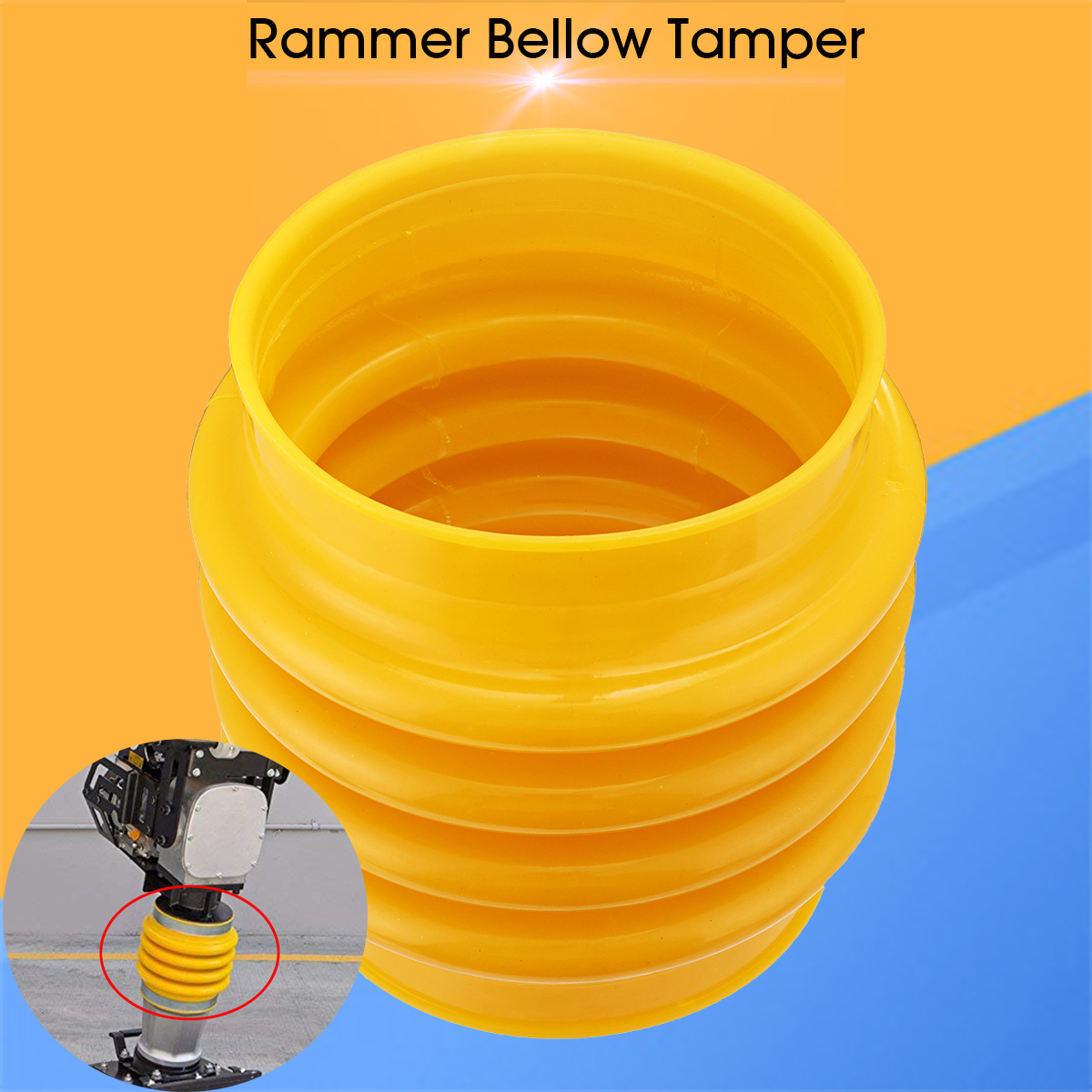 Rammer Bellow Boot Wacker BS60-2i BS60-4 BS60-45 BS600 BS60Y Vibratory Jumping Jack Weber Rammer Compactor Tamper Bellow Yellow