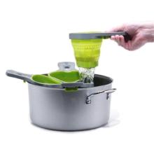 Pasta Tools Food Strainers Kitchen Strainer Spaghetti Net Cooker Basket Colander Foldable Silicone Colander Scoops Strainers