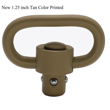TriRock New Style Tan Color Printed 1.25 inch QD Sling Swivel Button Heavy Duty Quick Detachable_Tan_1/2/3/4 pcs