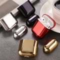 wholesale Luxury Gold for Apple Airpods Electroplated PC Earphone Case Cover Anti-fall Box For Airpods 2 1 Accessories