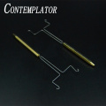 CONTEMPLATOR 1pc split wire Y-shaped dubbing twister fly fishing tool half hitch brass handle fly tying tackle dubbing partner