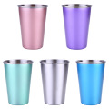 500-600ml Stainless Steel Thermo Tea Cup Coffee Beer Mug Hot Water Bottle Drinking Straw Cup Wine Tumbler Household Drinkware