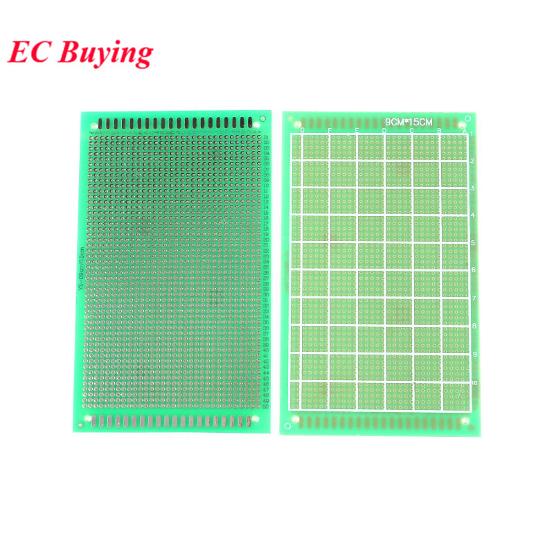 5pcs 9x15 9*15 Single Side Prototype PCB Universal Printed Circuit PCB Glass Fiber Universal Board Green Oil Epoxy Protoboard