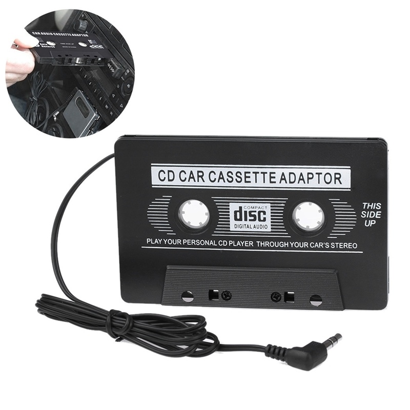 1PCs Universal Car Cassette Car Audio Cassette Tape Adapter Mp3 Player Converter for iPod MP3 CD DVD Cassette Recorders Players