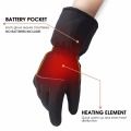 Winter warm battery Heated Gloves Windproof Waterproof outdoor Electric Heating ski Gloves for Motorcycle Hunting skiing cycling