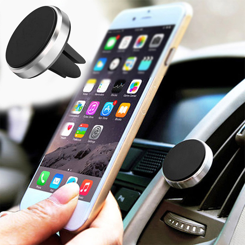 Universal Magnetic Car Phone Holder Car GPS Air Vent Mount Magnet Phone Stand Holder Suit for iPhone Huawei Redmi