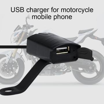 12V CS-835A1 Motorcycle Handlebar Mount USB Phone Charger with Indicator Light