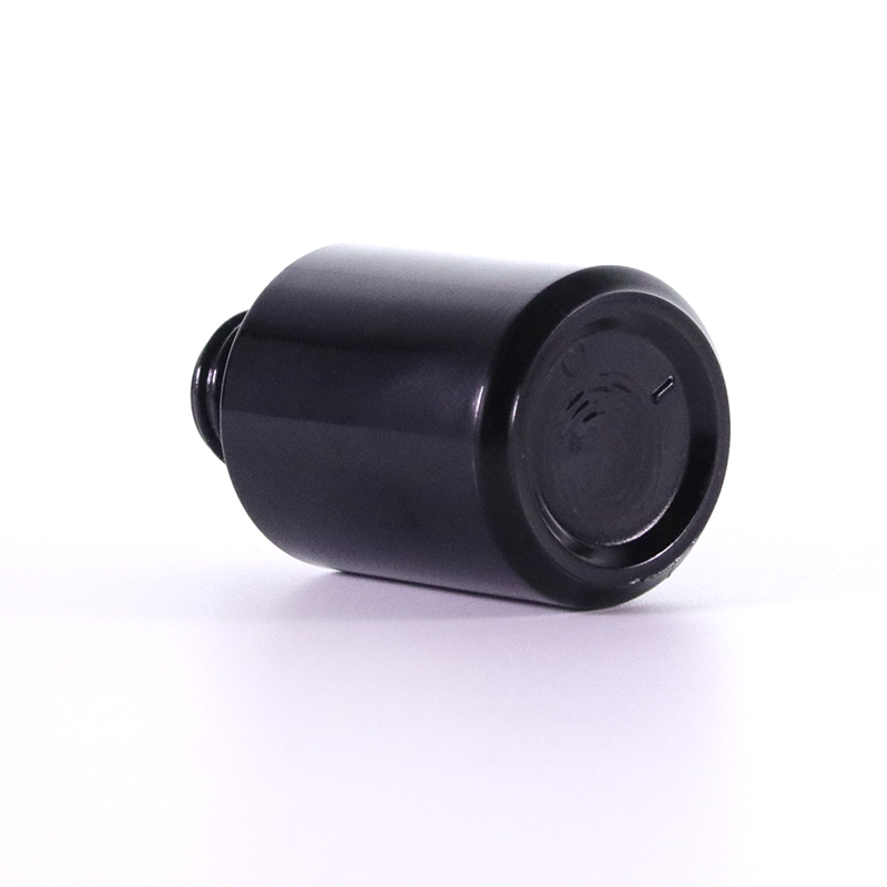 Black oblique shoulder glass bottle bottom