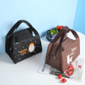 Cartoon Animal Prints Fox Lunch Bag Portable Thermal Food Picnic Ice Insulated Tote Childern Cooler Bags Women Kids Lunch Box