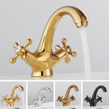 Double Handle Control Bathroom Faucets Antique Faucet Solid Brass Bronze Kitchen Bathroom Basin Mixer Tap Robinet Antique