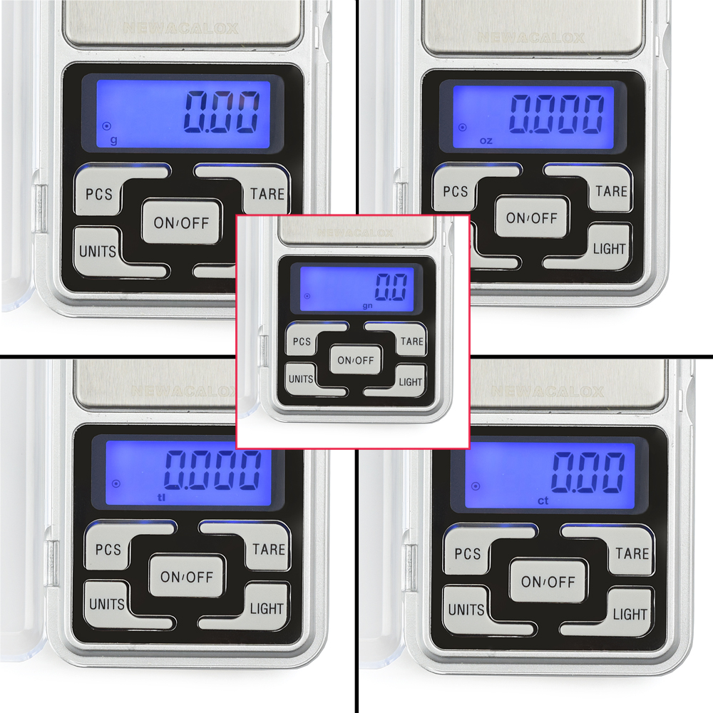 NEWACALOX 200g x 0.01g Mini Precision Digital Scales for Gold Bijoux Sterling Silver Scale Jewelry 0.01 Weight Electronic Scales