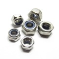 50/30/10pcs DIN985 M2 M2.5 M3 M4 M5 M6 M8 M10 M12 Stainless Steel Self-locking Nut Nylon Lock Nut Locknut Slip Nylon Hex Nut