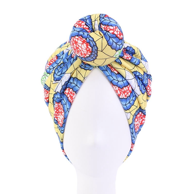 New Indian Styling Donut Turban Hat Hair Cap Headcover Bonnet Coloring Haircaring Chemo Ladies Fashion Satin Dot Cotton