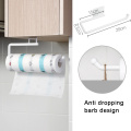 1pcs ABS Kitchen Paper Roll Holder Towel Hanger Rack Bar Cabinet Rag Hanging Holder Bathroom Organizer Shelf --M25