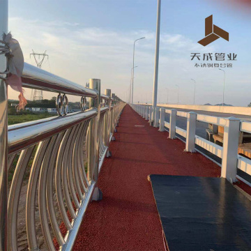 Stainless Steel Composite Pipe Bridge Guardrail Design