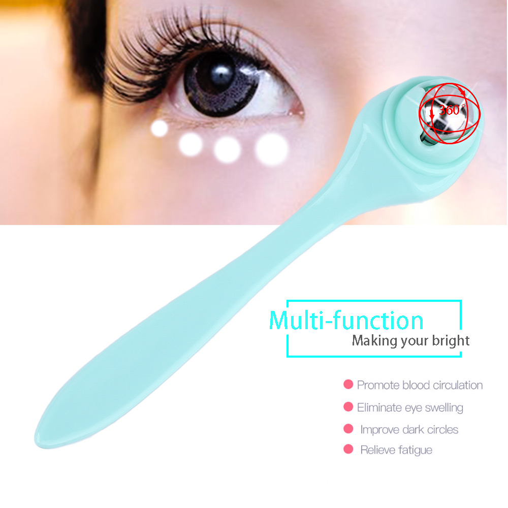 Portable 360 Degrees Roller Eye Massager Manual Massager Puffiness Dark Circles Fine Lines Anti-Wrinkles Beauty Instrument