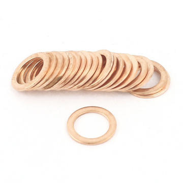20 pcs 10mm x 14mm x 1mm copper washer seal spacer seal For piping, electronics, household products and biomedical applications