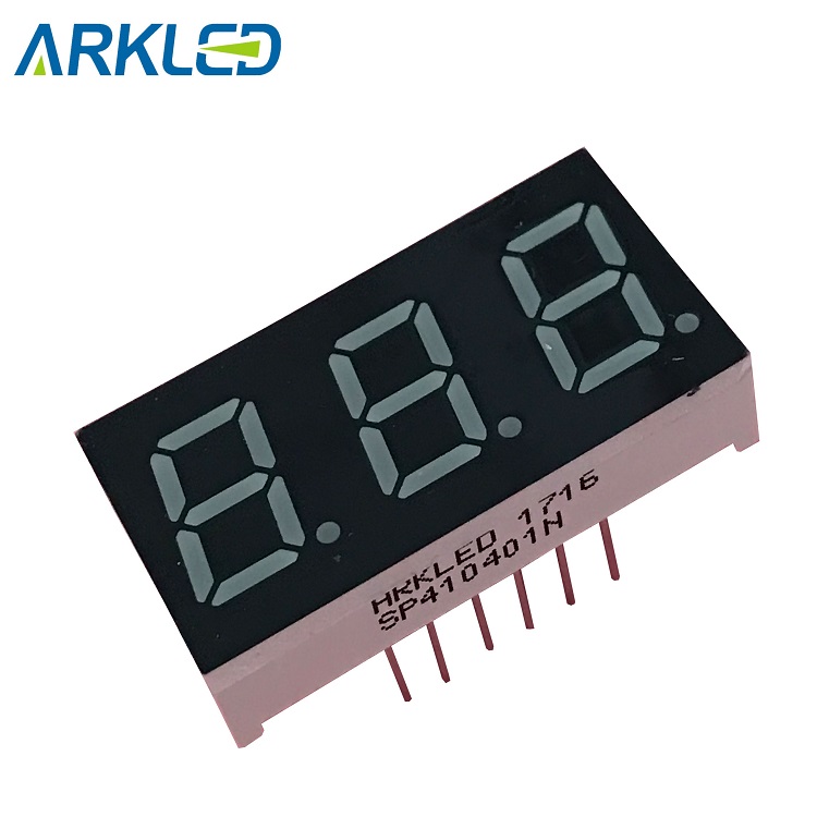 0.4 inch three digits led digital display amber