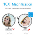 Bathroom mirror 10X Makeup Vanity Mirror in the bathroom with LED Lighted Portable Hand Cosmetic Magnification Light up Mirrors
