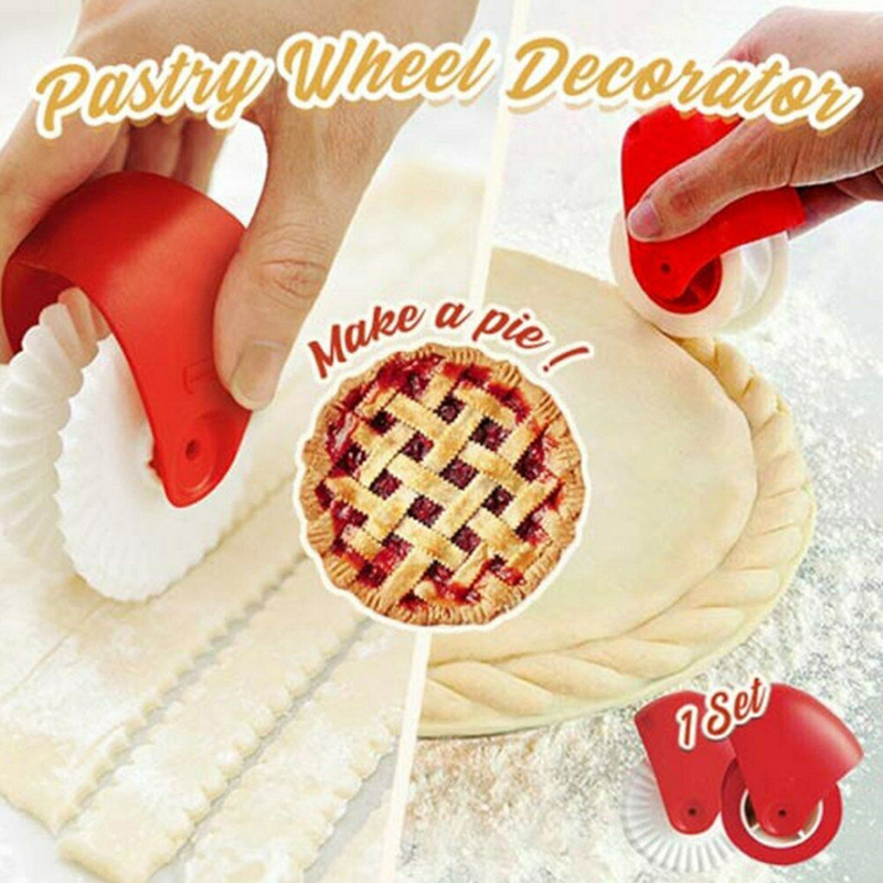 DIY Pastry Ddecoration Knife Lattice Cutter for Making Pizza Pie Noodle Maker Dough Cutting Tool Kitchen Accessories