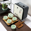 Travel Teaware Set Celadon Creative Business Promotion Gift Ceramics Portable Outdoor thanksgiving chinese tea set kung fu