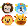 Cartoon Animal Baby Soft Plush Rattle Ball Mobile Ring Bell Baby Toy With Sound Newborn Infant Toddler Early Educational Toys