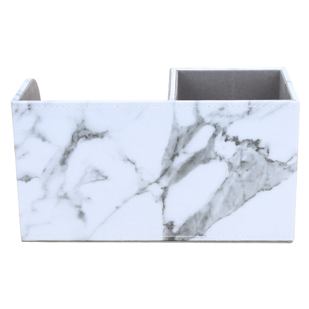 Multi-Function Office Supplies Desk Organizer Stationery Holder Marble Pen Pencil Holder Pot Small Storage Boxes Case Container