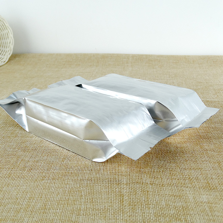 Leotrusting 100pcs Side Gussets Aluminum Foil Bag Coffee Beans Metallic Package Bag Open Top Heat Seal Foil Bag Tea Storage Bag