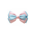 Double Fold ribbon Bow with contrast color
