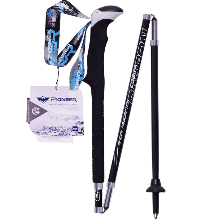 1pcs High quality ski poles foldable crutch bastones Trekking Pole carbon nordic walking sticks walking pole alpenstock trekking