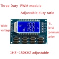 Signal Generator PWM Pulse Frequency Duty Cycle Adjustable Module LCD Display PWM Board Module