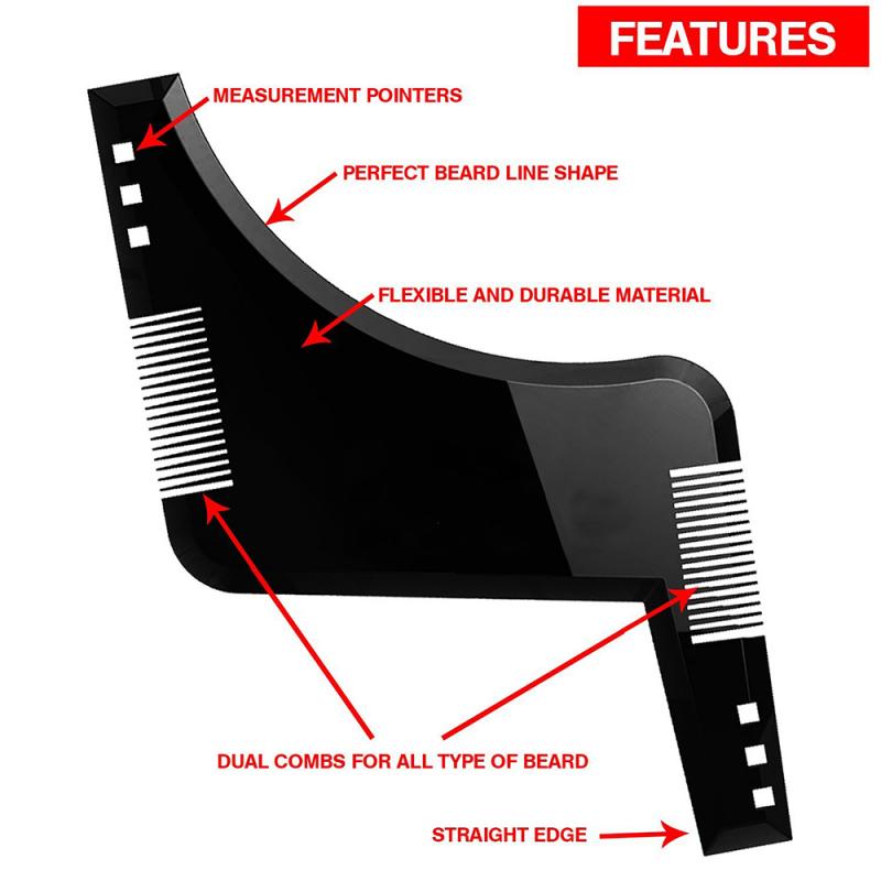 2020 Styling Tools Appliances Beard Combs Shaping and Styling Template Mustache Comb Tool for Perfect Lines