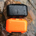 Portable 12 Slots Adjustable Plastic Fishing Lure Hook Fishing Tackle Box