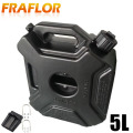 Black Green Color 5L Liters Car Motorcycle Fuel Spare Plastic Petrol Tanks Jerry Can Spare Plastic Barrels Fuel Tank Jerrycan